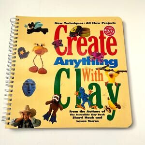 Klutz Create Anything with Clay Spiral Bound Instructional Book Kids Crafts